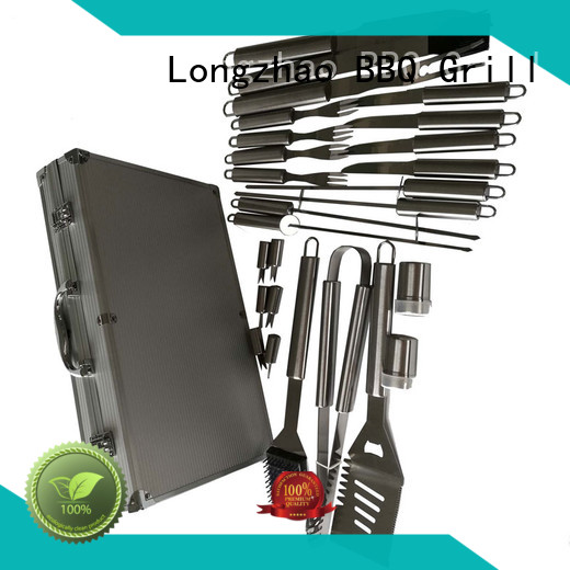 Longzhao BBQ grill utensil set custom for charcoal grill