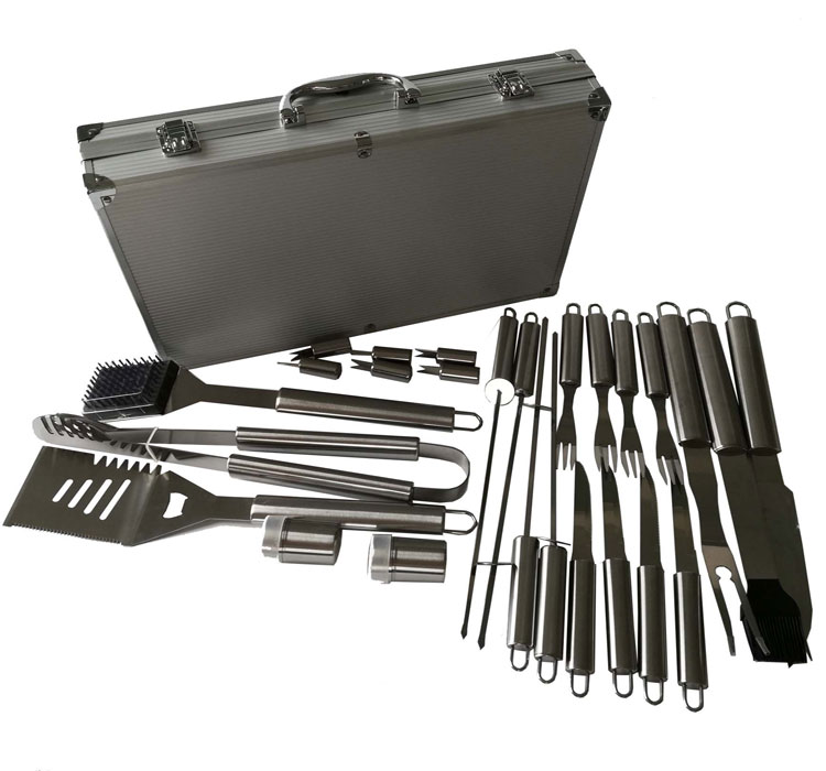 Longzhao BBQ stainless steel bbq grilling set hot-sale for outdoor camping-1