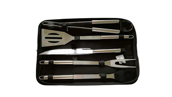 5pcs Stainless Steel BBQ Tools Set with Oxford Bag
