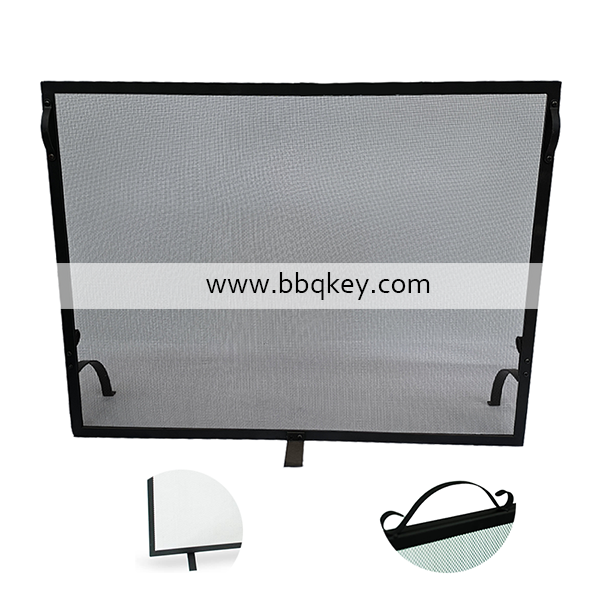 3 Panel Metal Fireplace Fireside Stand Screen Cover Guard Fireplace Screen For Flame Prevention