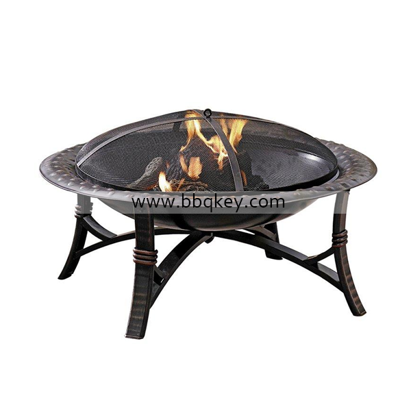 30 Round Metal Garden Stove Wood Burning Fire Pit