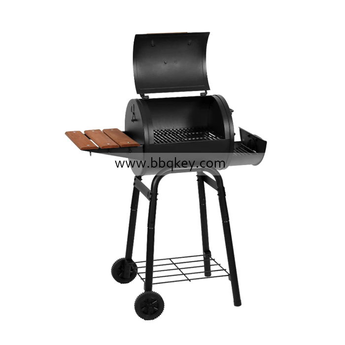 Charcoal Griller Patio Professional Charcoal Grill BBQ Smoker With Side Tray For Wholesales