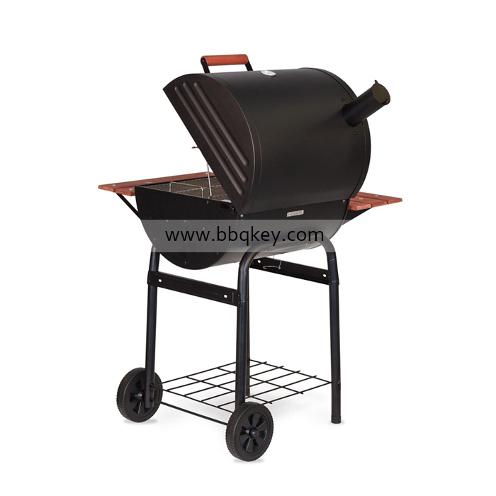 Charcoal Griller Trolley BBQ Charcoal Steam Smoker Grill For Wholesales