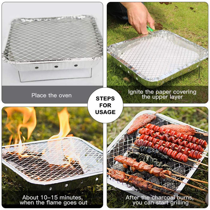 High Quantity One-used Instant Disposable Barbecue Grill BBQ