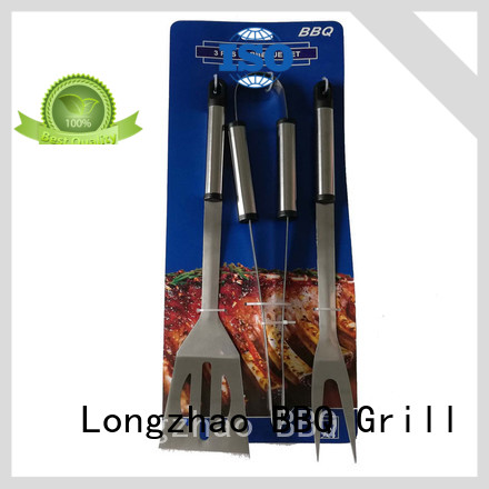 Longzhao BBQ heat resistance bbq kit custom for outdoor camping