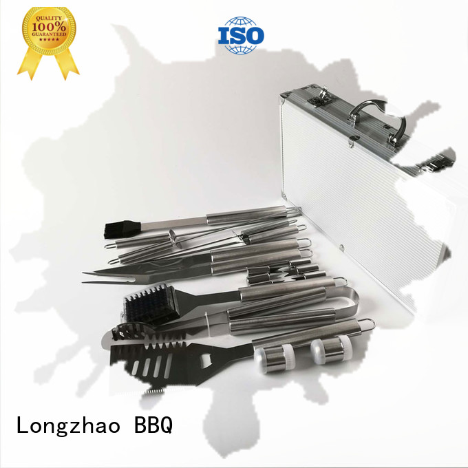 Longzhao BBQ stainless steel bbq grill tool set hot-sale