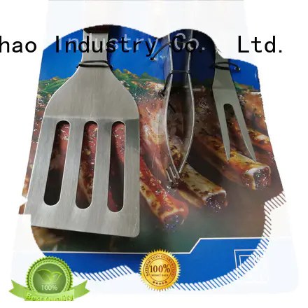 Longzhao BBQ stainless steel grilling utensil sets custom for charcoal grill
