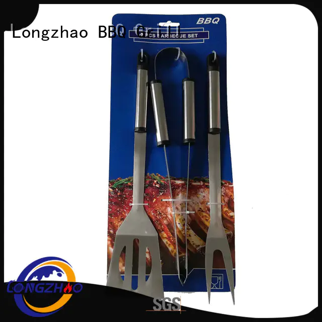 Longzhao BBQ easily cleaned bbq grill tool set by bulk for outdoor camping