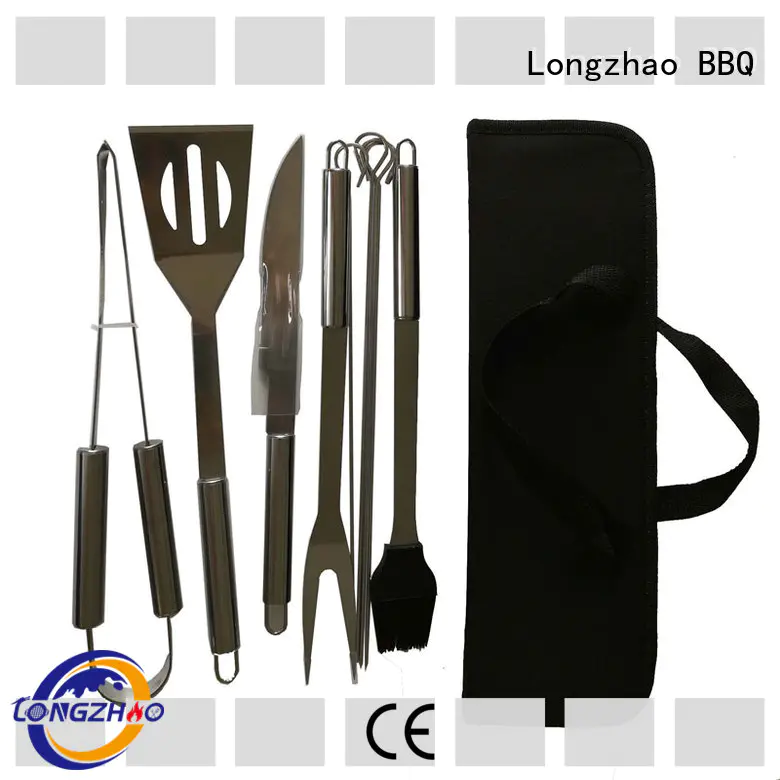 Longzhao BBQ folding grill utensil set best price for charcoal grill