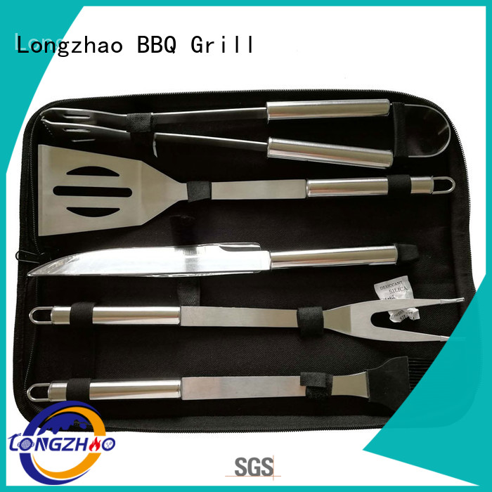 Longzhao BBQ heat resistance barbecue tool set hot-sale for charcoal grill