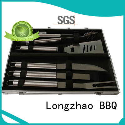 Longzhao BBQ heat resistance barbecue utensils set for outdoor camping