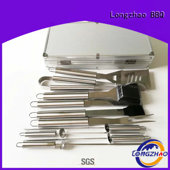 gas barbecue bbq grill 4+1 burner low price side Warranty Longzhao BBQ