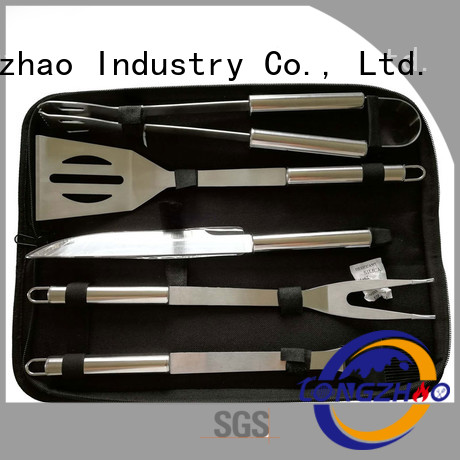 Longzhao BBQ grilling utensil sets hot-sale for gatherings