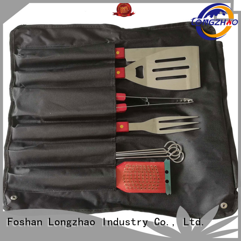 Longzhao BBQ folding grilling utensil sets hot-sale for barbecue