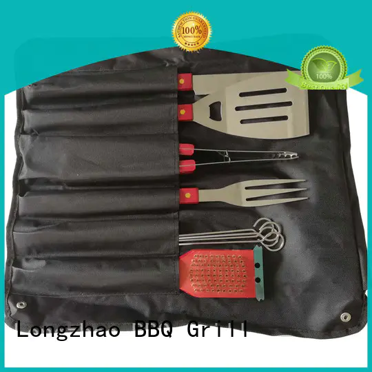 Longzhao BBQ grill tools set best price for outdoor camping