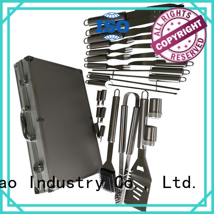 Longzhao BBQ grill tools set custom for outdoor camping