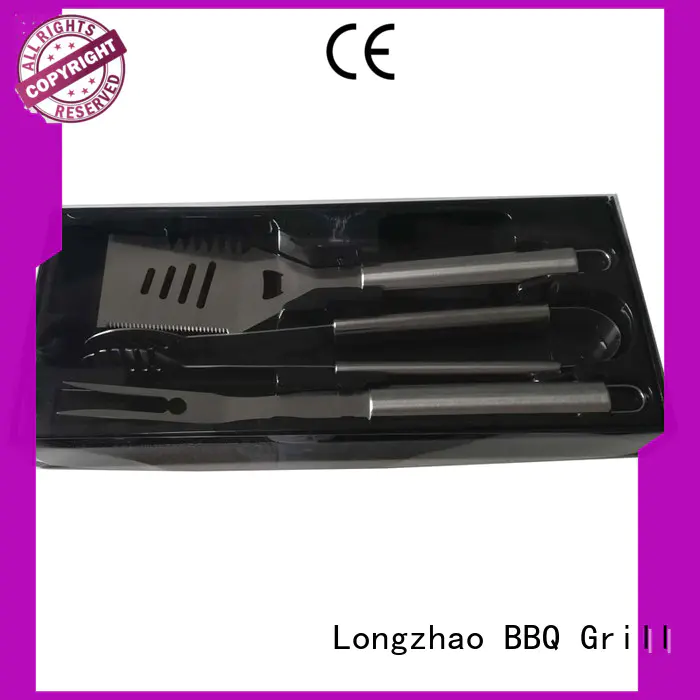 Longzhao BBQ heat resistance bbq grill tool set custom for gatherings