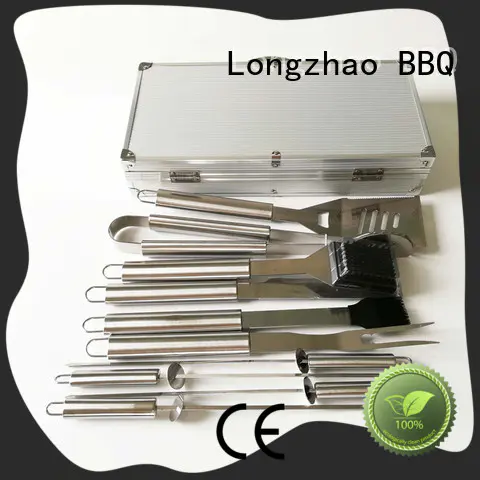 Longzhao BBQ heat resistance bbq fish basket best quality for gas grill