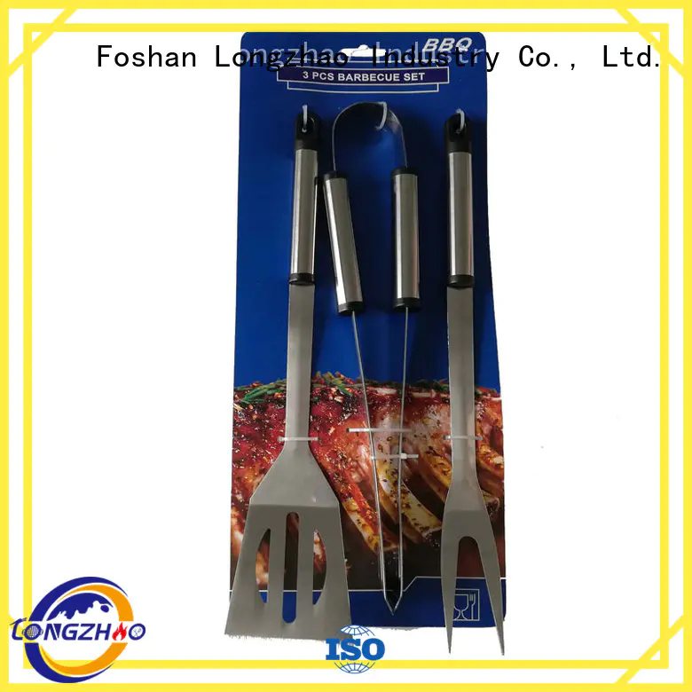 Longzhao BBQ portable grill utensil set hot-sale for charcoal grill