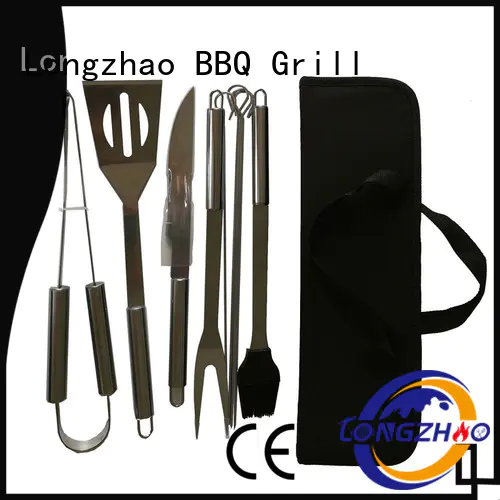 Longzhao BBQ portable grilling tool set custom for outdoor camping