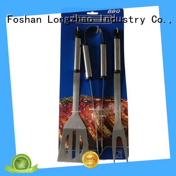 Longzhao BBQ folding grilling tool set custom for gas grill