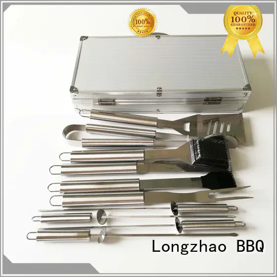 Longzhao BBQ pvc barbecue tool set factory price for charcoal grill