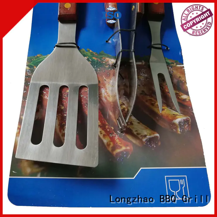 Longzhao BBQ grilling utensil sets hot-sale for gatherings