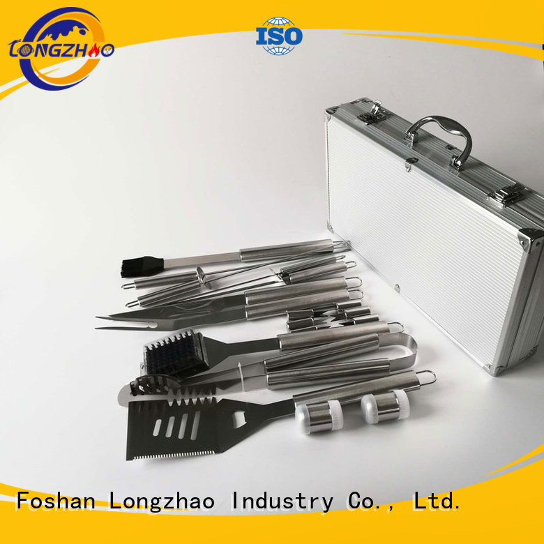 Longzhao BBQ high quality grilling utensil sets hot-sale for barbecue