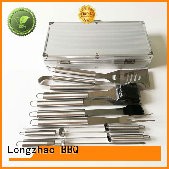Longzhao BBQ grilling utensil sets hot-sale for gatherings