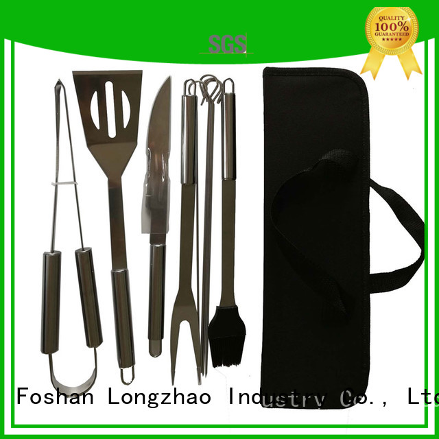 Longzhao BBQ heat resistance grill basket fish recipe oxford for barbecue