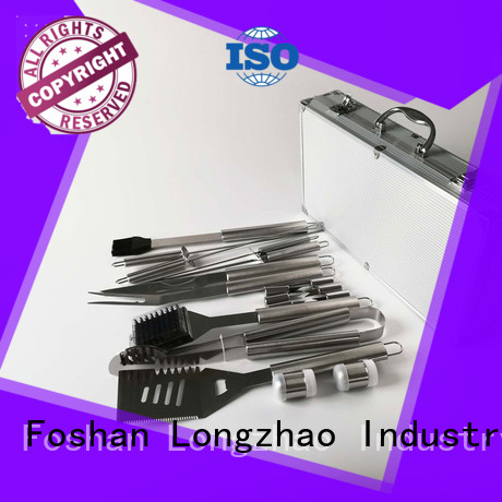 Longzhao BBQ heat resistance grill tools set hot-sale for barbecue