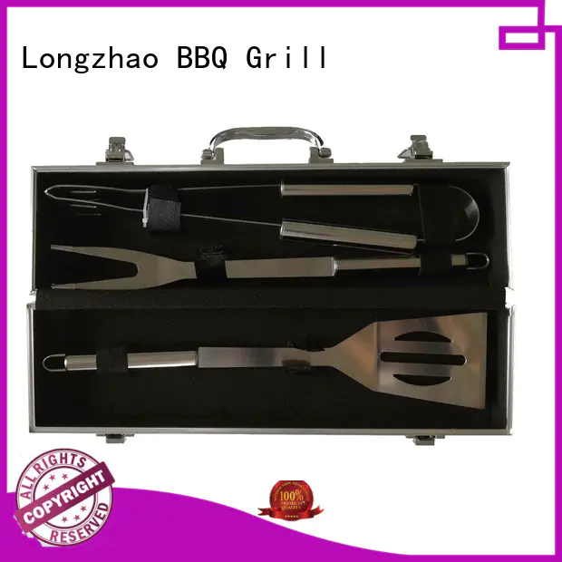 Longzhao BBQ heat resistance barbecue tool set factory price