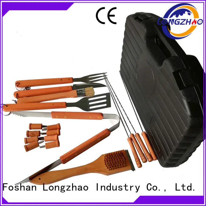 folding portable factory direct Longzhao BBQ Brand bbq grill basket supplier
