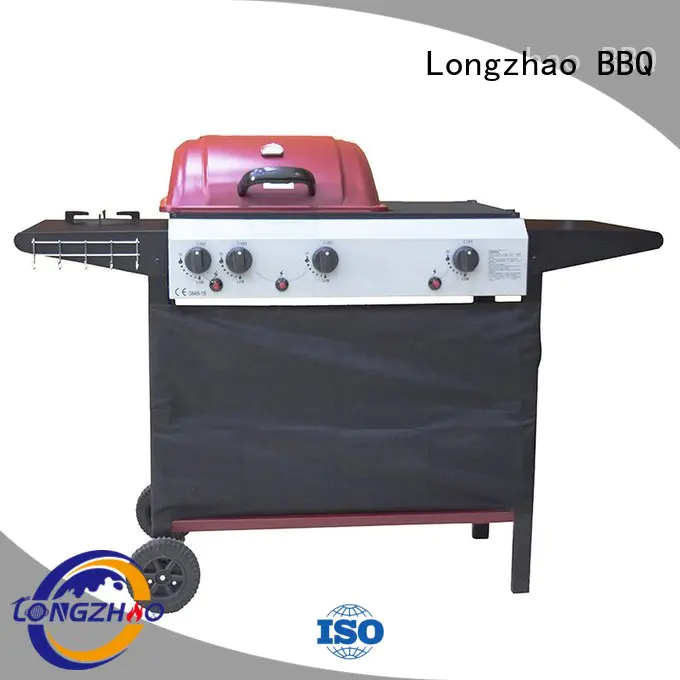 gas barbecue bbq grill 4+1 burner storage liquid gas grill Longzhao BBQ Brand