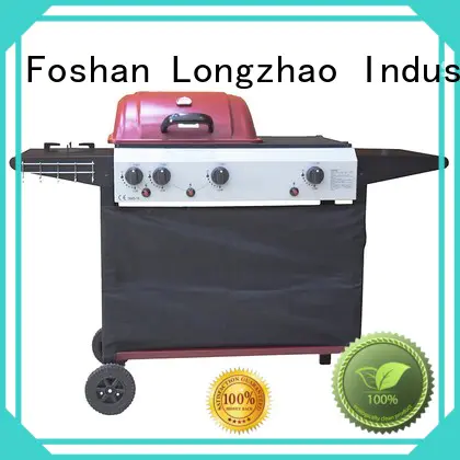 Longzhao BBQ easy moving stainless steel gas grill free shipping for cooking