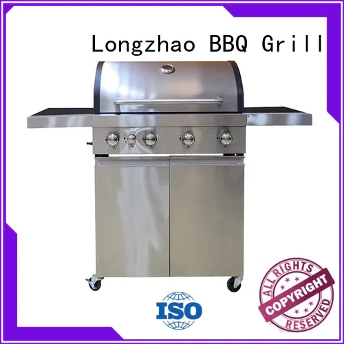 burners cast iron charcoal grill silver for garden grilling Longzhao BBQ