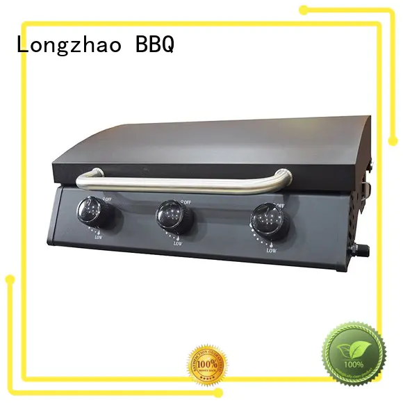 trolley stainless propane Longzhao BBQ Brand 2 burner gas grill factory
