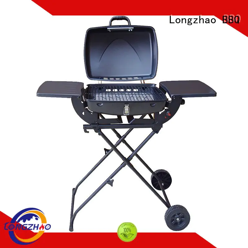 hood folding backyard Longzhao BBQ Brand gas barbecue bbq grill 4+1 burner manufacture