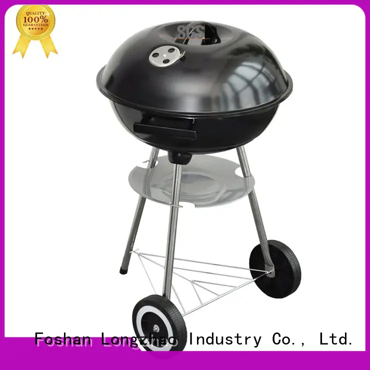 Longzhao BBQ stainless small charcoal grill burning for barbecue