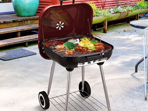 Longzhao BBQ small charcoal grill high quality for barbecue-3