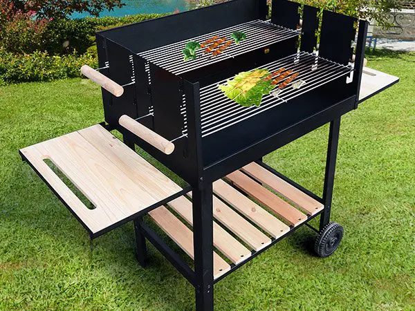 camping gas barbecue bbq grill 4+1 burner trolley Longzhao BBQ company