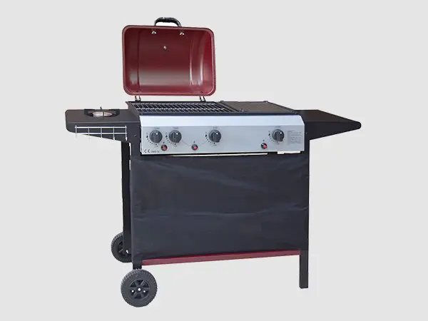 large iron griddle liquid gas grill Longzhao BBQ Brand company