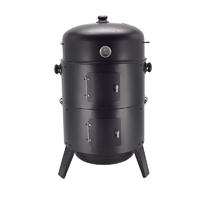 Black 17" Barbecue Smoker Garden Outdoor Cooking Steel