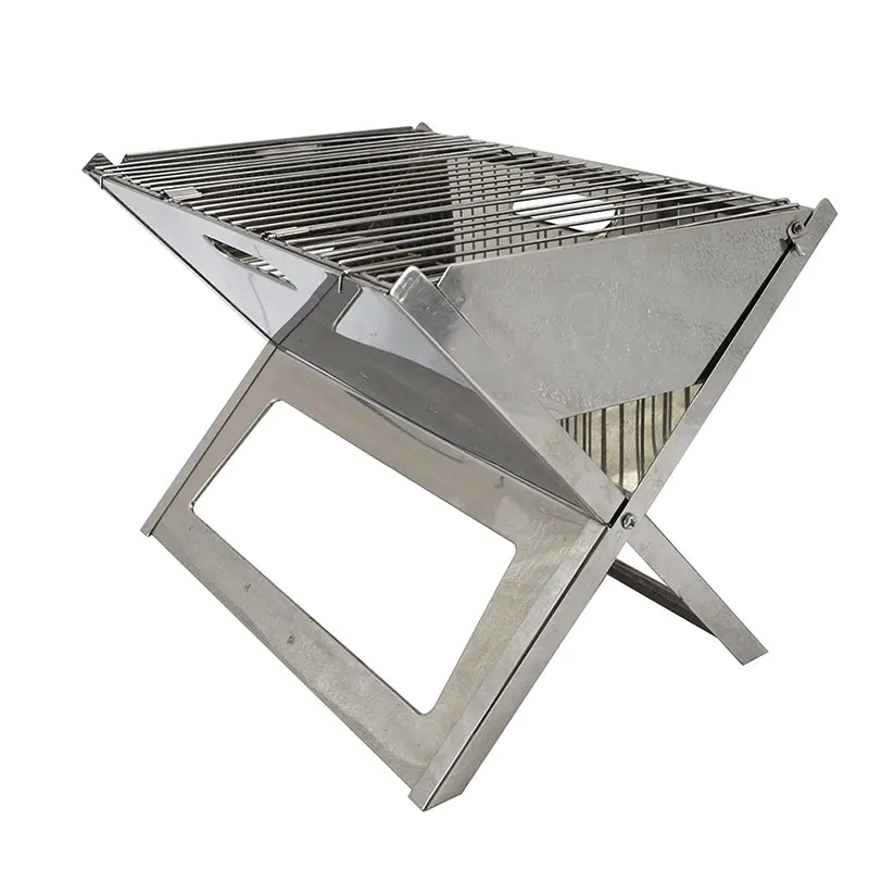 Stainless Steel Outdoor Charcoal BBQ Grill for Camping