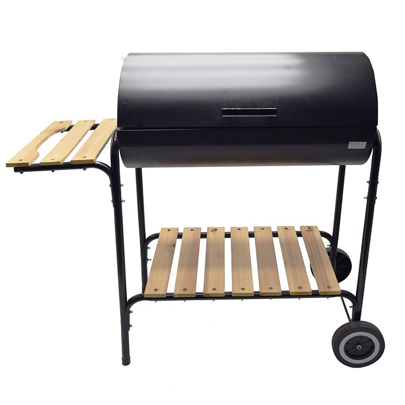 Heavy Duty Large Charcoal Barrel BBQ Grill With Wheels