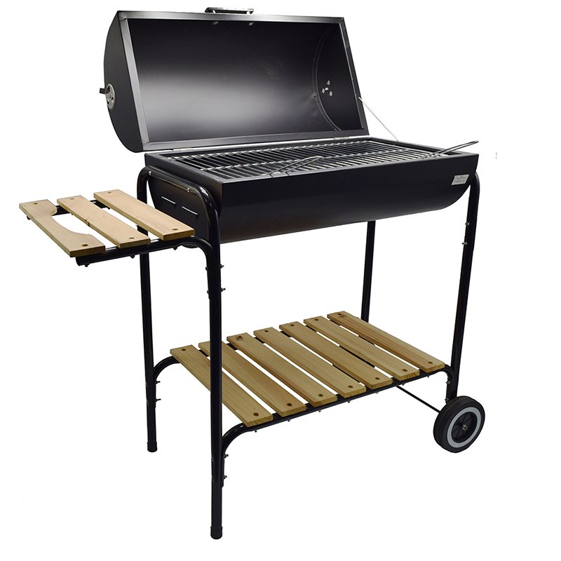 Longzhao BBQ Heavy Duty Large Charcoal Barrel BBQ Grill With Wheels Charcoal BBQ Grill image4