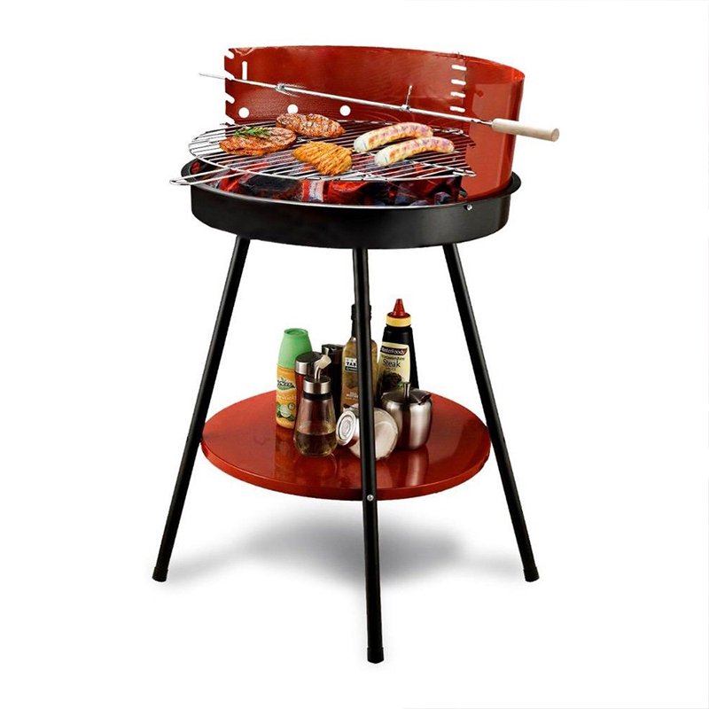 Longzhao BBQ Cheap Price 18 Barren Round Simple Charcoal BBQ Grill Charcoal BBQ Grill image2