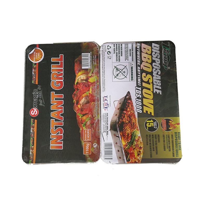 Longzhao BBQ 500g 600g 1000g Disposable Instant Light Camping BBQ Grill Charcoal BBQ Grill image1