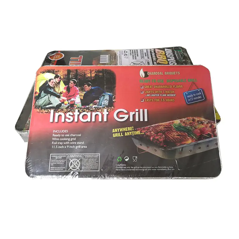 500g 600g 1000g Disposable Instant Light Camping BBQ Grill