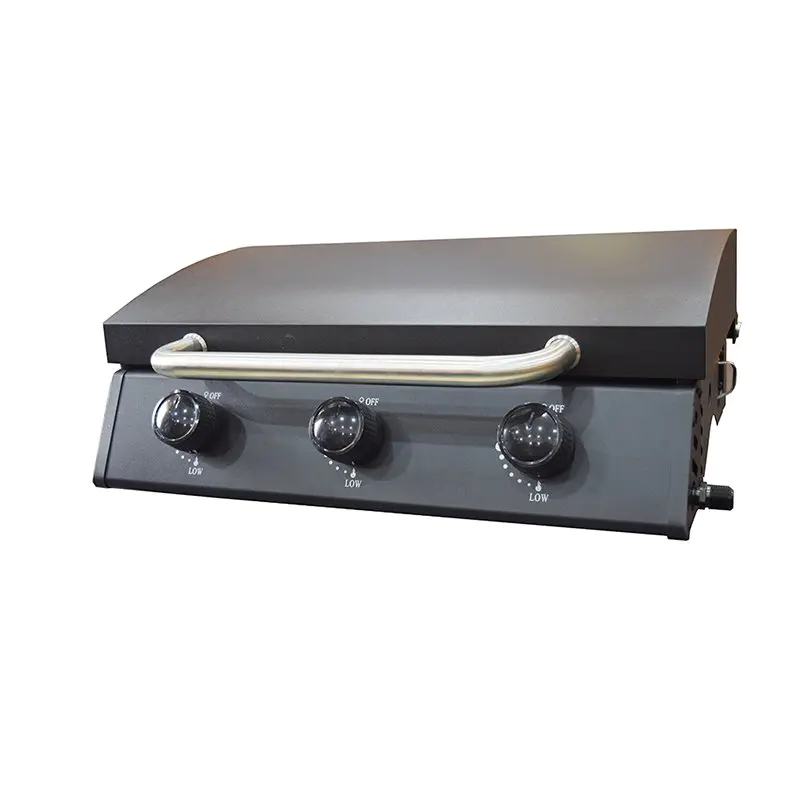 Tabletop 3 Burners Propane Gas BBQ Grills With Hood